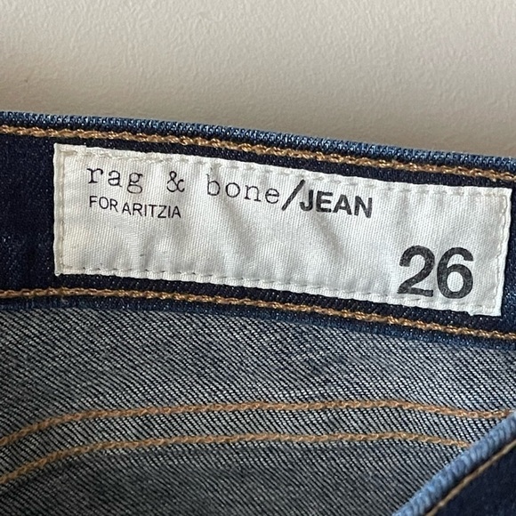 RAG & Bone mid rise blue skinny distressed jeans size 26 - Picture 7 of 11
